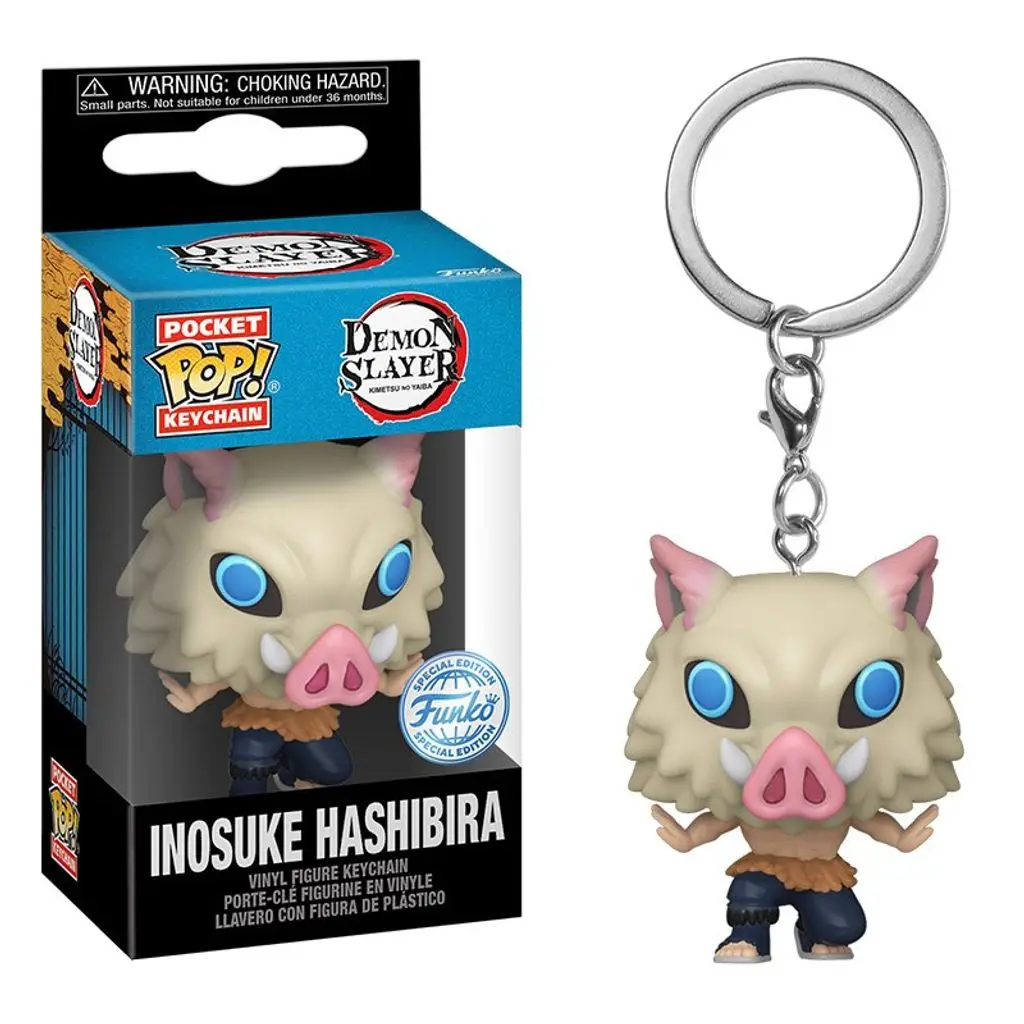 Popular Anime Merchandise - FUNKO POP Demon Slayer Keychains INOSUKE